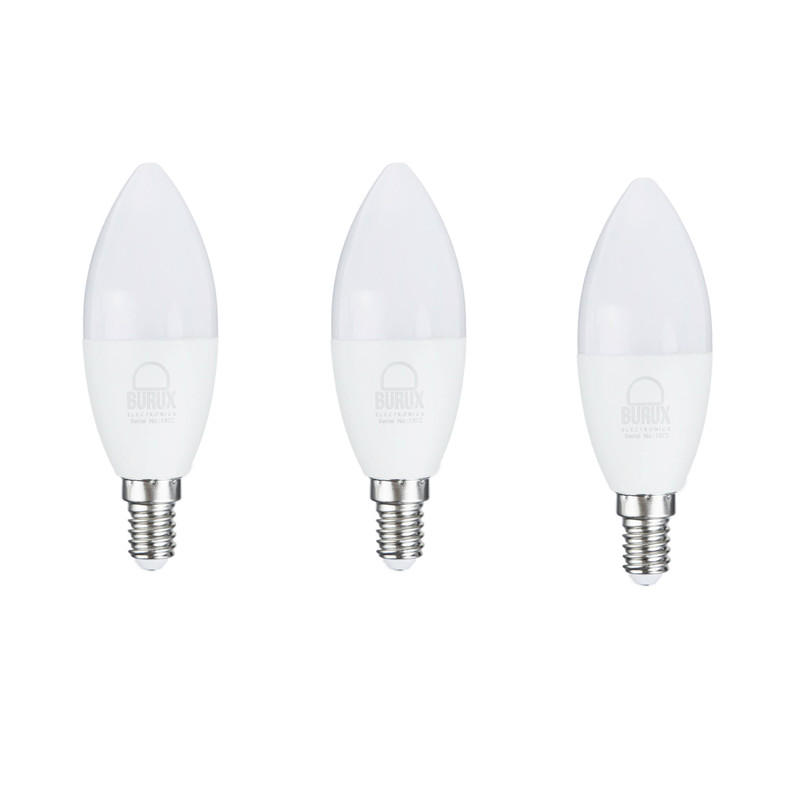 لامپ ال ای دی 7 وات بروکس مدل ۱۳۷۲ پایه E14 بسته 3 عددی