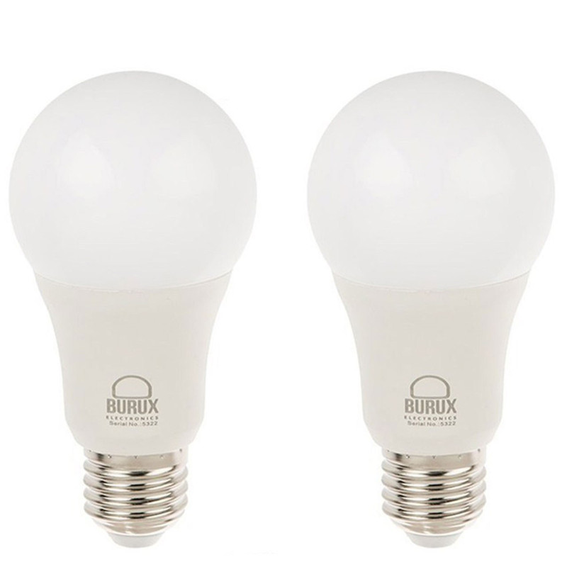 لامپ ال ای دی 12 وات بروکس مدل A60 پایه E27 بسته 2 عددی