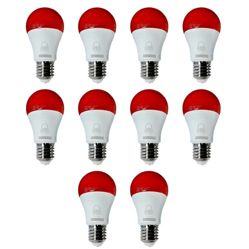 لامپ ال ای دی 9 وات بروکس مدل BRX رنگی پایه E27 بسته 10 عددی