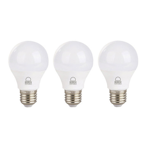 لامپ ال ای دی 7 وات بروکس مدل حبابی پایه E27 کد A55 بسته 3 عددی