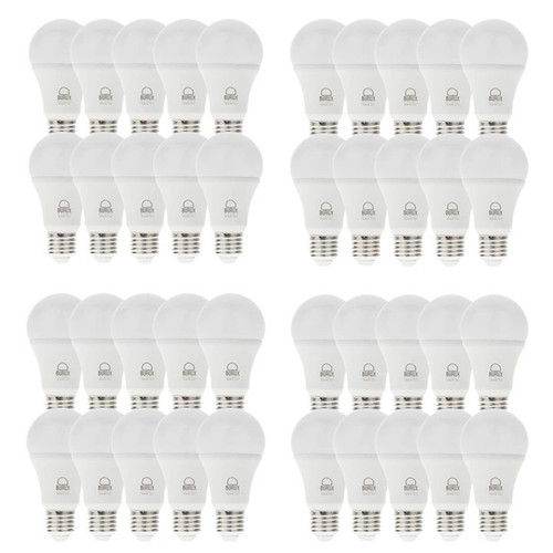 لامپ ال ای دی 10وات بروکس مدل A60-PAIC پایه e 27 بسته 40 عددی