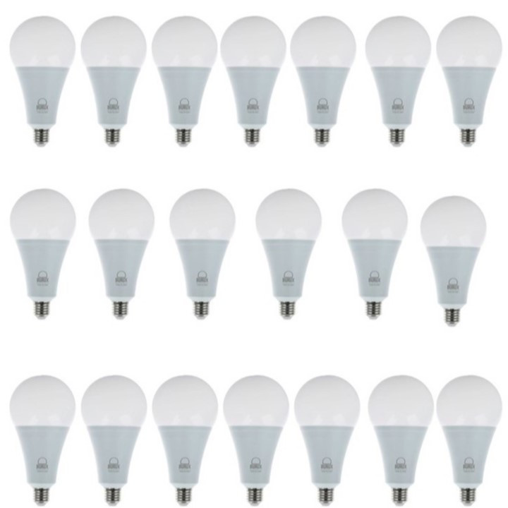 لامپ 10 وات بروکس مدل A60 پایه E27 بسته 20 عددی