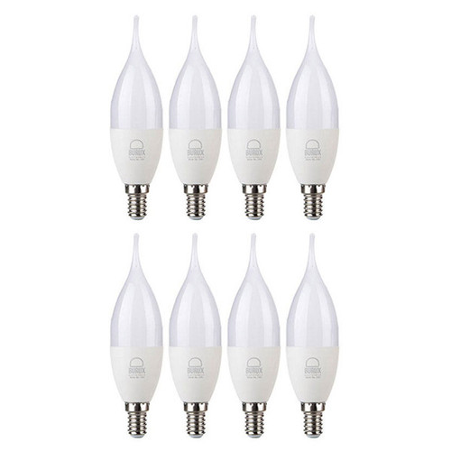 لامپ ال ای دی 6 وات بروکس مدل C37L پایه E14 بسته 8 عددی