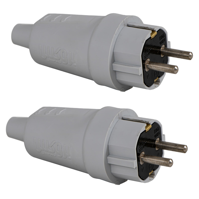 دوشاخه برق بروکس مدل صنعتی R236411 بسته 2 عددی