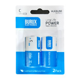 باتری C بروکس مدل super alkaline بسته 2 عددی