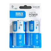 باتری سایز D بروکس مدل super alkaline بسته 4 عددی